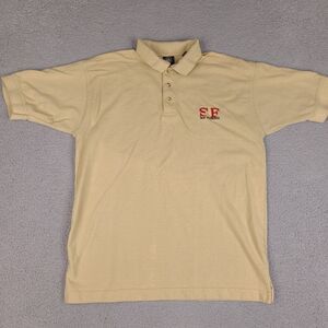 San Francisco Polo Shirt Mens Large Brown Houston Overseas Imports HOI‎